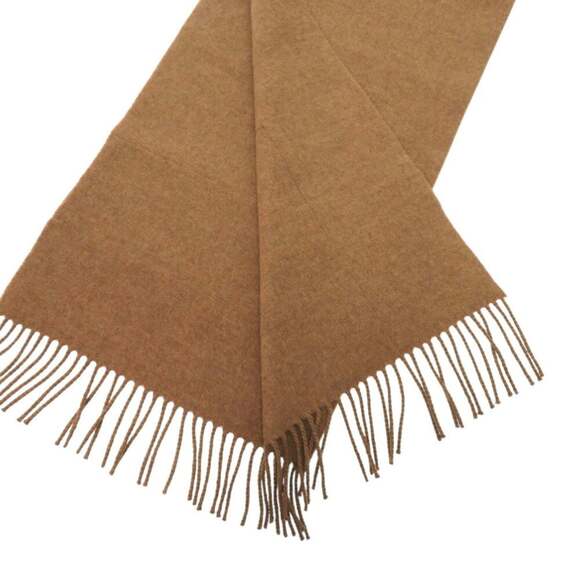 HERMES Authentic Brown Scarf